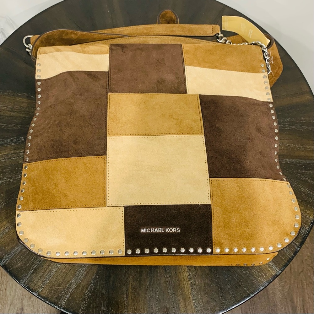 Michael Kors Brown Patchwork Shoulder Bag